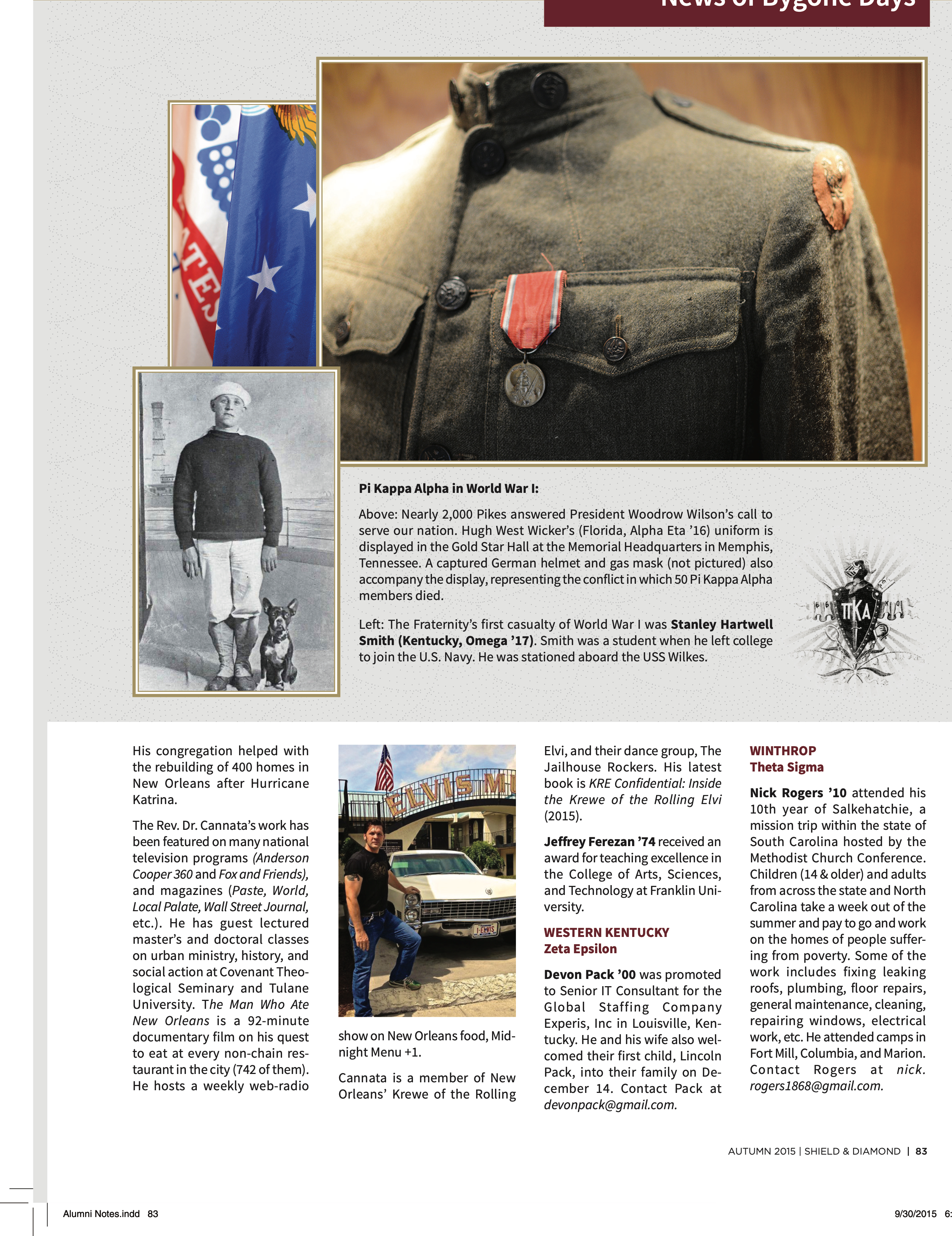 News of Bygone Days, Autumn 2015